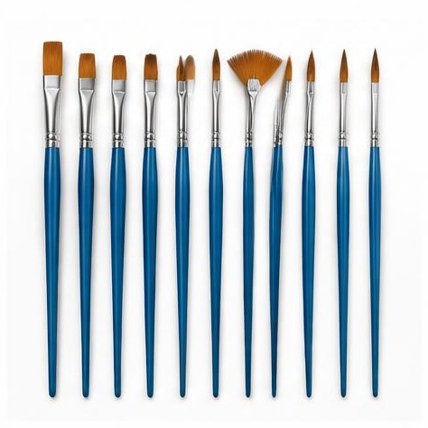 Synthetic Sable Brush Set, 10 pcs