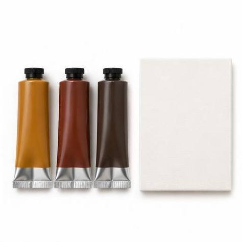 Acrylic Colour Trio with Canvas