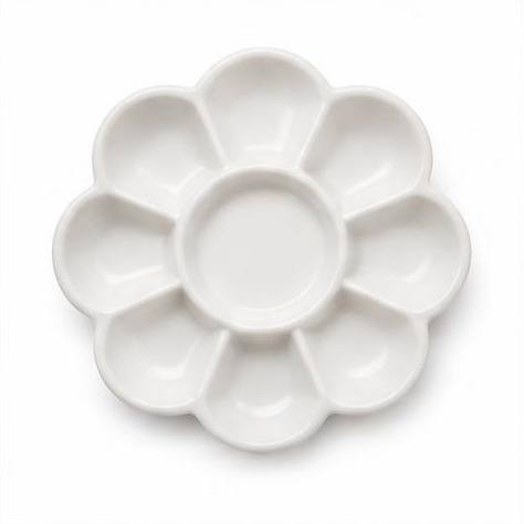 Ceramic Flower Mixing Palette