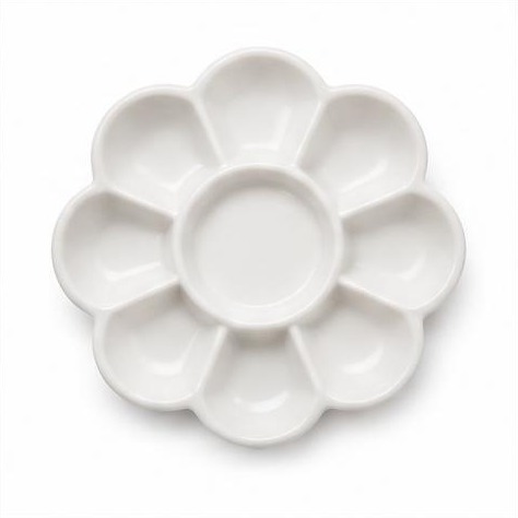 Ceramic Flower Mixing Palette