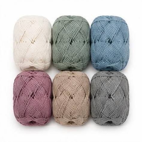 Cotton Yarn Palette, 6 Skeins